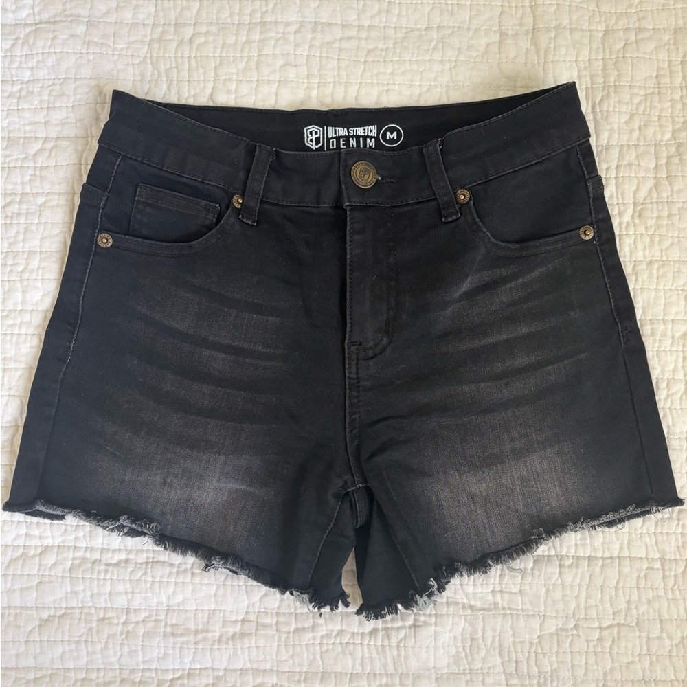 Born Primitive Flex Stretchy Jean Short Black Womens M